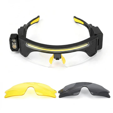 Saashi Labor Day Hands-Free LED Headlamp – Motion Sensor USB-C Rechargeable Work Light for Outdoor Use