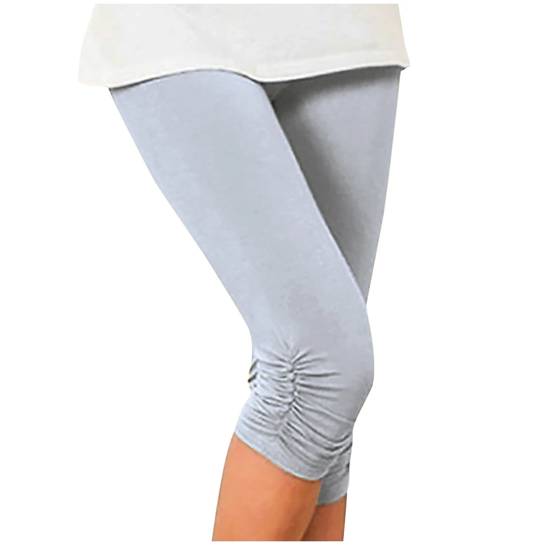 Saashi Women's High-Waist Sporty Leggings, Quick-Dry 3/4 Shorts for Summer