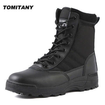 Saashi Tactical Boots Men Special Force Desert Combat Outdoor Hiking Ankle Work.