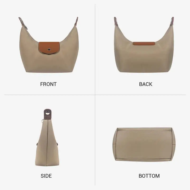 Saashi Nylon Crescent Satchel Bag