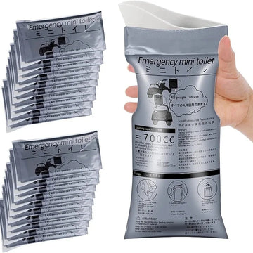 Saashi 4PCS 700ml Emergency Urine & Vomit Bags - Portable Unisex Travel Toilet
