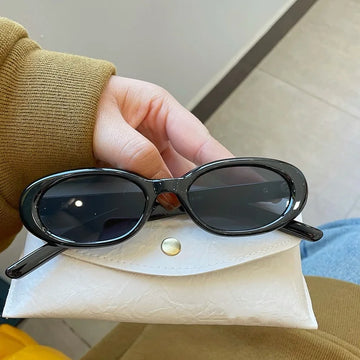 Saashi Small Oval Frame Sunglasses
