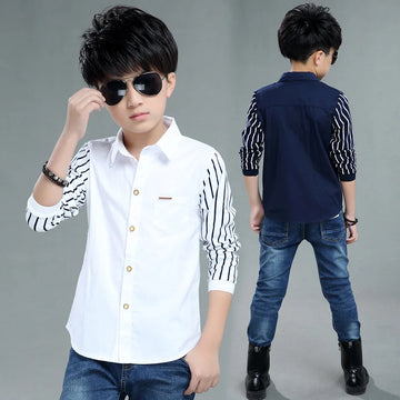 Saashi Boys Striped Polo Shirt – Casual Cotton School Top for Kids & Teens