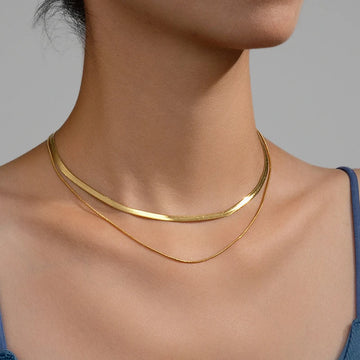 Saashi Snake Chain Choker Necklace