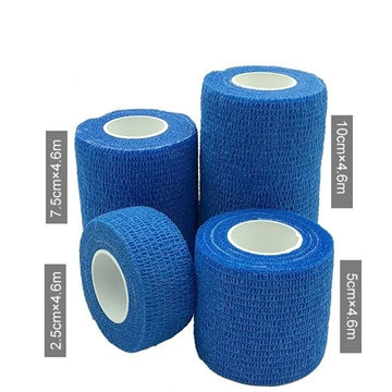 Saashi Blue Self-Adhesive Waterproof Elastic Bandage (4.5m)