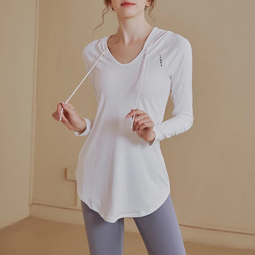 Saashi Casual Loose Yoga Cover-Up Shirt