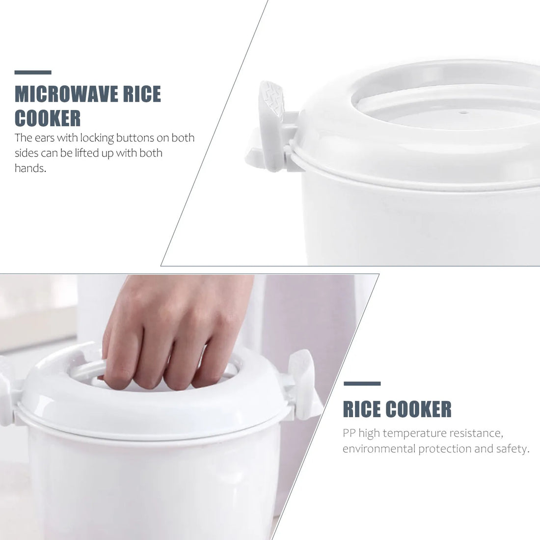 Saashi Compact Microwave Rice Cooker