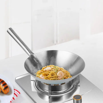 Saashi Mini Stainless Steel Noodle Pot (Wood Handle)