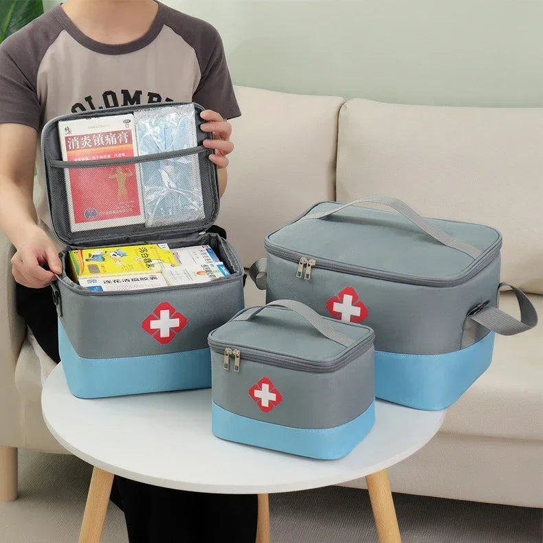 Saashi Labor Day Portable First Aid Storage Bag – Emergency Medical Kit Organizer for Bandages, Wound Care & Supplies