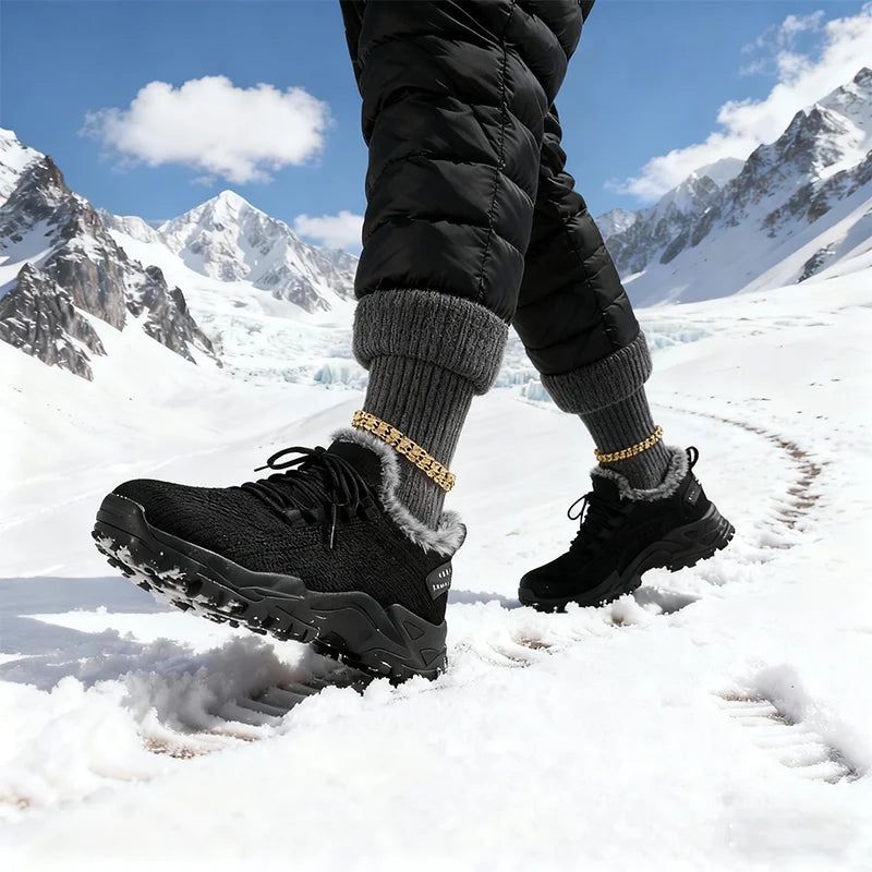 Women's Winter Warm Sports Shoes Non Slip Soles Suitable for Cold Weather Outdoor Walking Shoes Fashionable Versatile