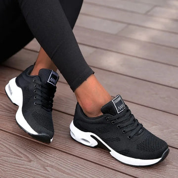 Saashi Platform Mesh Running Sneakers