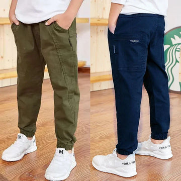 Saashi Casual Kids Sports Pants, Spring Autumn Cotton Boys Trousers