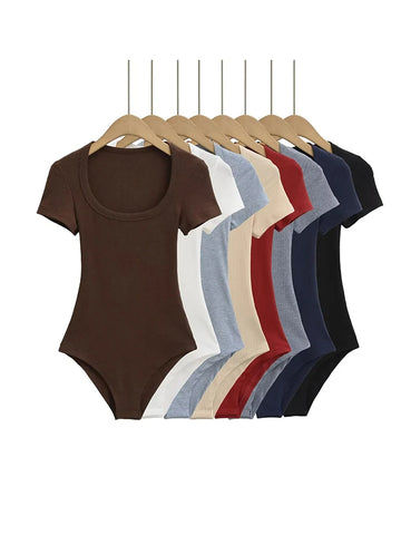 Saashi Short Sleeve Square Bodysuit