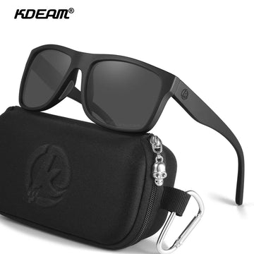 Saashi KDEAM Polarized Sunglasses Men Sports Tridimensional Brand Logo TR90 Square.