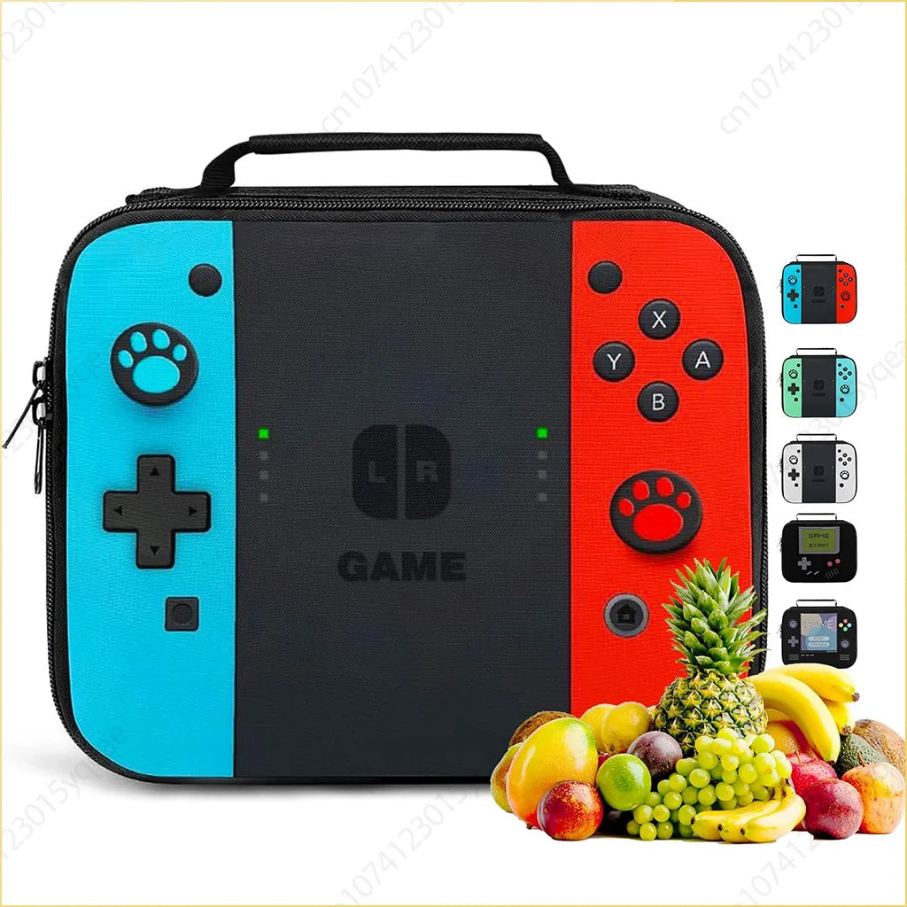 Saashi Game Console Design School Backpack Set with Lunch and Pen Bag for Students