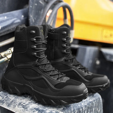 Saashi Men Tactical Boots Special Forces Field Lightweight Outdoor Non-Slip Motorcycle.