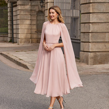 Saashi Pink Chiffon Mother’s Gown