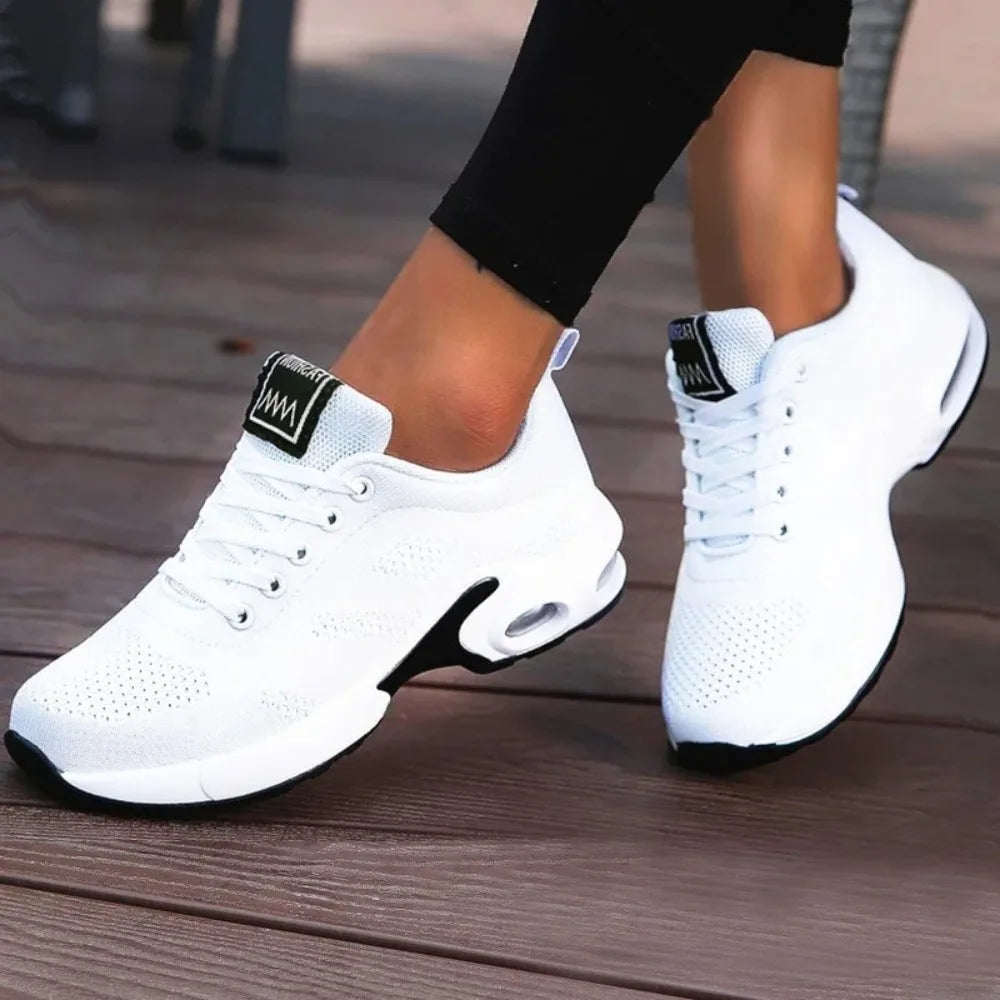 Saashi Platform Mesh Running Sneakers
