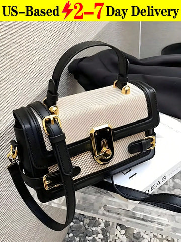 Saashi Structured Square Crossbody Bag