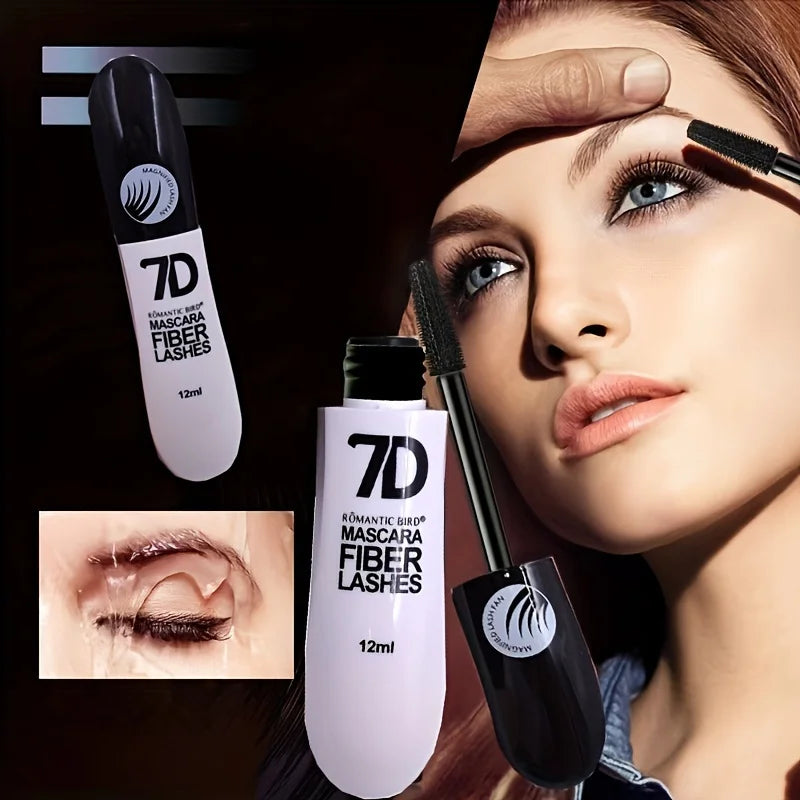 Saashi 7D Fiber Mascara Ultra Lengthening Thickening Brush False Eyelash Effect Waterproof.