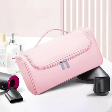Saashi Hideable Hanging Portable Waterproof Large Capacity Hair Dryer Curling Iron Storage.