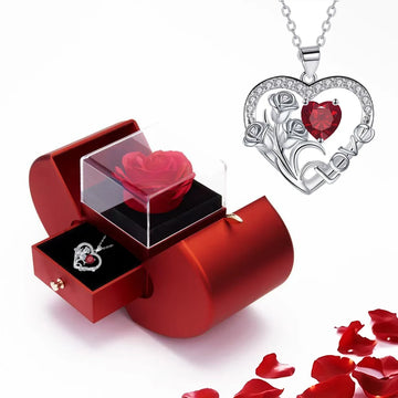 Saashi Zircon Pendant Necklace Gift Set