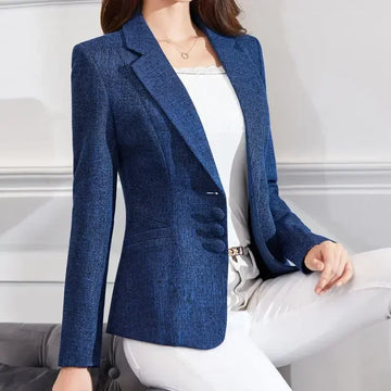 Saashi Women's Slim Single Breasted Office Lady Business Formal Work Suit Blazer.