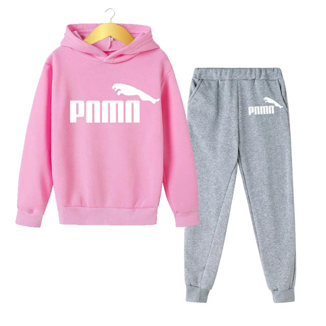 Saashi Kids Unisex Hoodie & Pants Spring Autumn Tracksuit Set