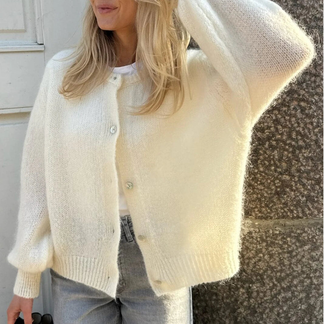 Saashi Soft Knit Loose Fit Cardigan