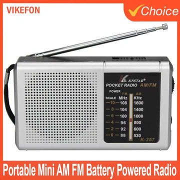 Saashi SW AM FM Battery Operated Telescopic Antenna Digital Radio Built-in Speaker.