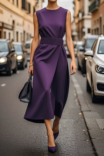 Saashi Sleeveless Office Maxi Dress