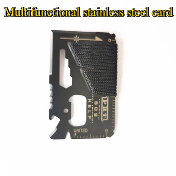 Saashi Multifunctional Stainless Steel Survival Card Tool