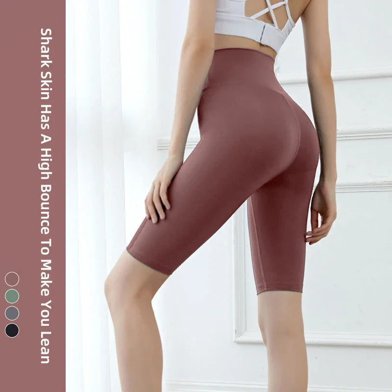 Saashi High-Waist Squat-Proof Fitness Shorts