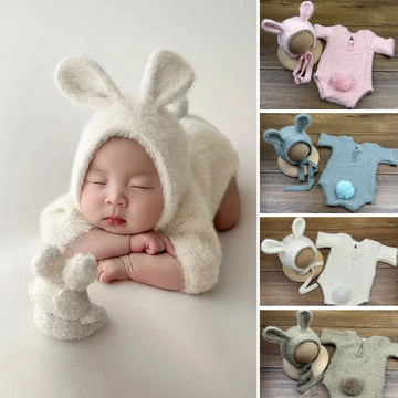 Saashi Bunny Ears Newborn Baby Photography Outfit