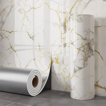 Saashi Marble Self-Adhesive Wallpaper (40cm, Stain Resistant)