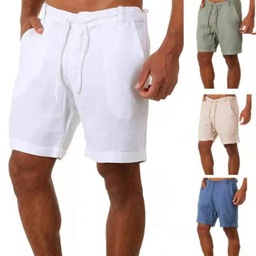 Saashi Cotton Linen Casual Shorts