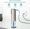 Electric Wine Opener,  Automatic Wine Bottle Opener Set with Foil Cutter Vacuum Stopper and Wine Aerator Pourer for Wine Lovers Gift Home Kitchen Party Bar Wedding Rechargeable, Silver