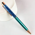 1Pc New Gold Foil Pens Metal Ballpoint Pens Office Birthday Gifts Ballpoint Pens Engraved Name Private Laser Customized Logo Pen