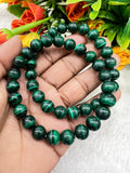 Malachite Stone round Beaded Bracelet 6 MM 8 MM 10 MM Stretch Bracelet